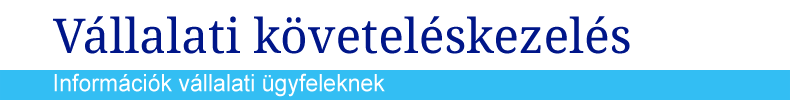 Vállalati követeléskezelés